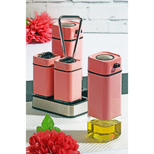 4-Jar Free Standing Spice Rack
