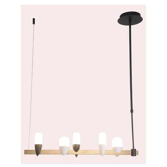 Bearce 5 - Light Kitchen Island Globe Pendant