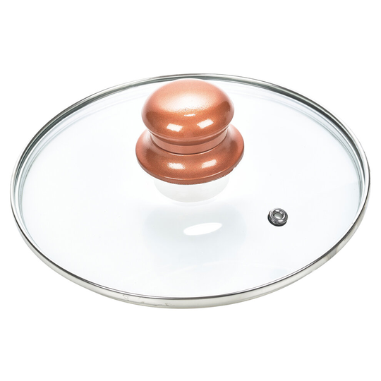 (18cm Sauce Pan With Lid) Ceramic Copper Steel Induction Pots Saucepans