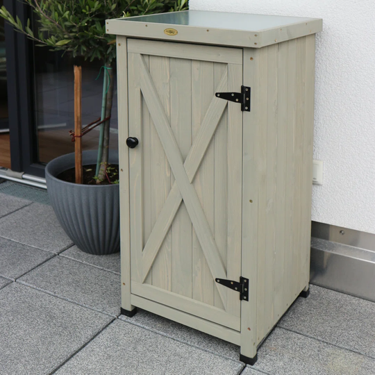 Compact 4 ft. W x 4 ft. D Wooden Flat Tool Shed