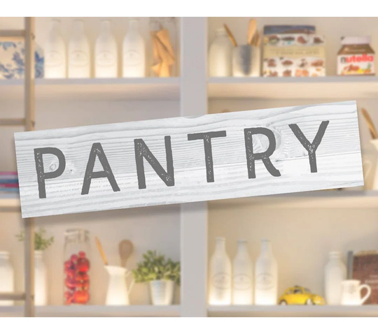 Pantry Famhouse Kitchen Door Wall Décor
