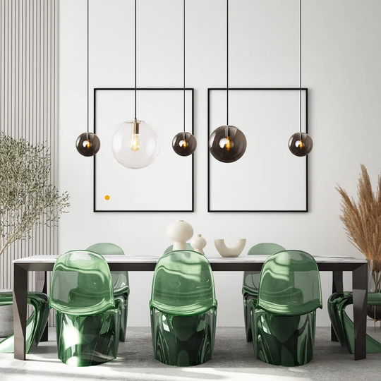 Afat 5 - Light Kitchen Island Globe Pendant
