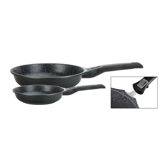 Easy Click 2 Piece Non-Stick Frying Pan Set