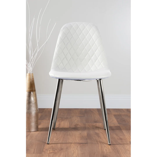 Novara Black Leg 120Cm Round Glass Dining Table & 4 Cappuccino Corona Gold Leg Chairs