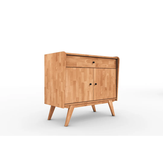 Gile 100 Cm Wide 1 Drawer Solid Wood Sideboard