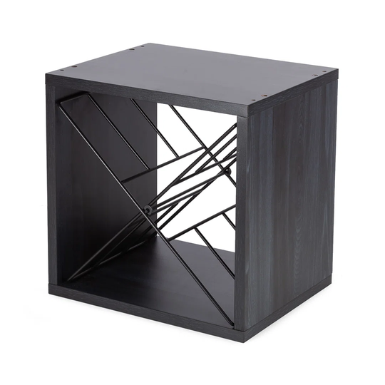 Brookridge 24 Bottle Solid Wood Tabletop Wine Bottle & Glass Rack in Black
