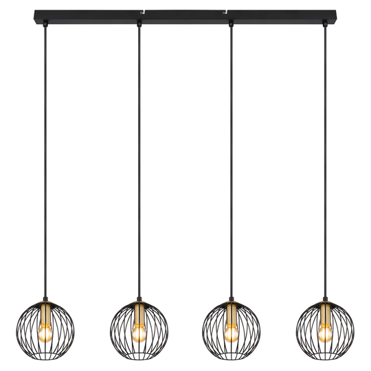 Macksville 4-Light Kitchen Island Globe Pendant