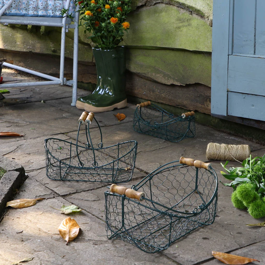 Metal 3 Piece Basket Set