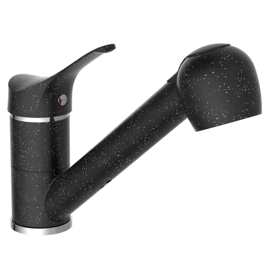 EISL Sink Mixer with Pull-Out Spray Black-Chrome Home Basin Sink Mixer Faucet