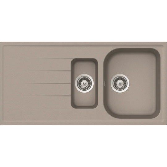 1.5 basin recessed kitchen sink