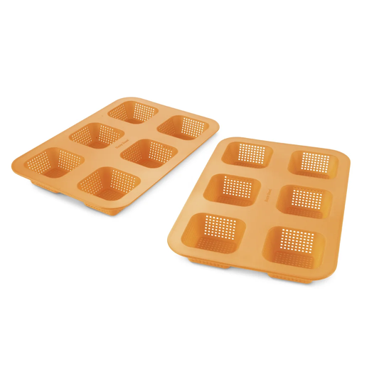 Roll baking tin, square (set of 2)