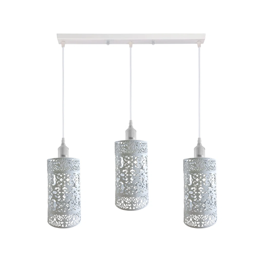 Adelinah 3-Light Kitchen Island Drum Pendant
