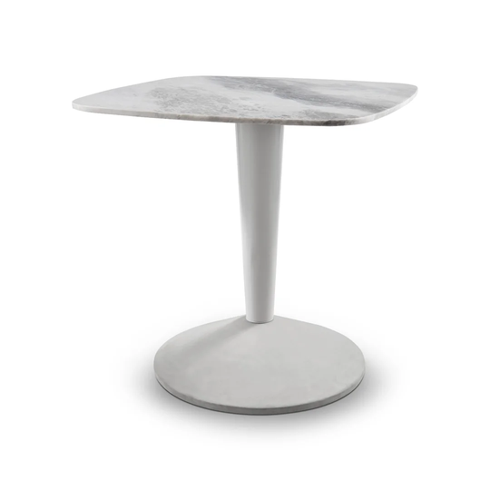 Dourdain 80cm Genuine Marble Pedestal Dining Table
