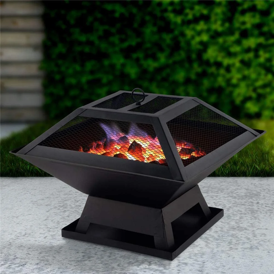 Villegas Fire Pit BBQ with Poker