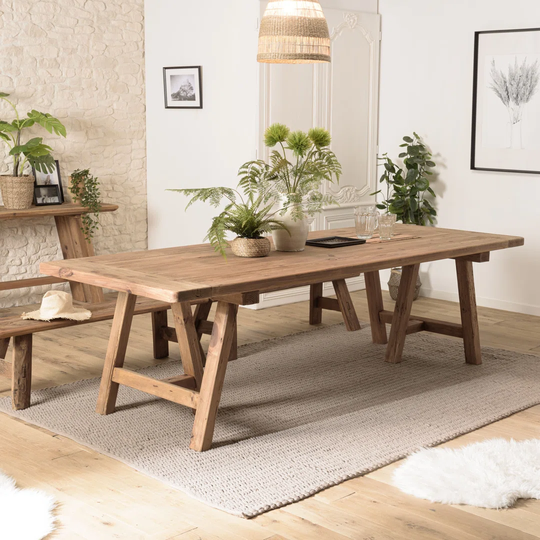 Libourne Rectangular 270Cm L x 100Cm W Restaurant Table Dining Table