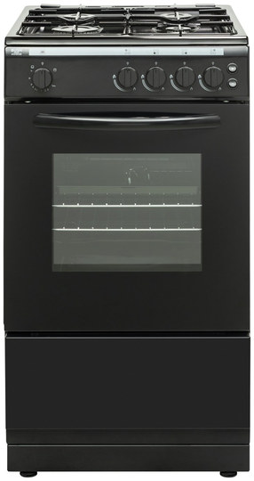Bush AG56SB 50cm Single Oven Gas Cooker - Black