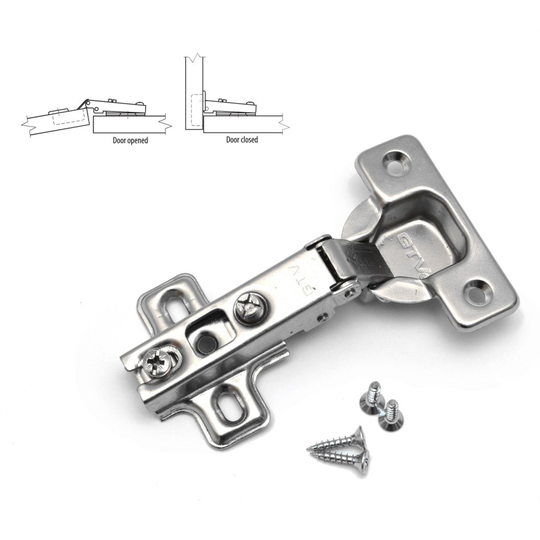 20 x STANDARD KITCHEN CABINET DOOR HINGE 35 mm + screws