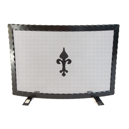 Bolick 1 Panel Iron Fireplace Screen
