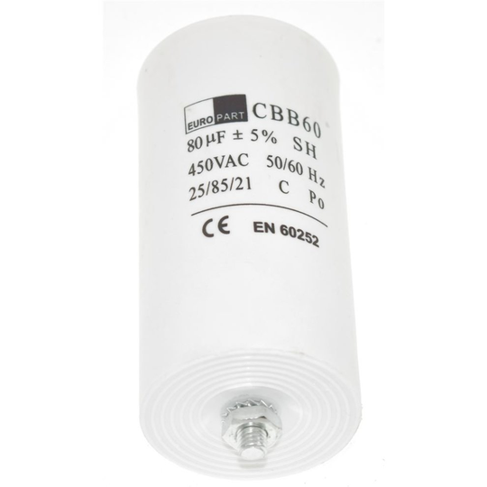 Universal 80UF Microfarad Appliance Motor Start Run Capacitor