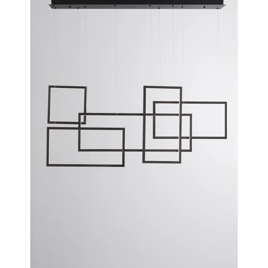 Bak 5-Light Kitchen Island Square / Rectangle LED Pendant