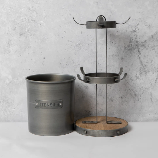 Industrial Kitchen Utensil Storage Set