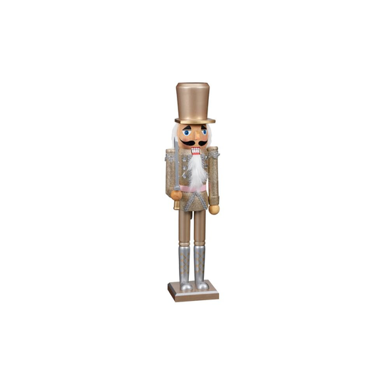New Deluxe Christmas Nutcracker Fixture of Our Festive Decor 46cm-Gold