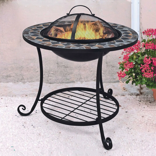 2 Tier Fire Bowl Mosaic Design