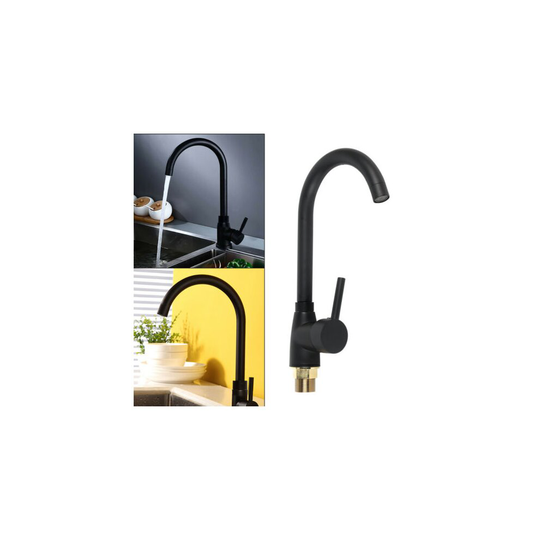 Modern Kitchen Sink Mono Mixer Tap Single Lever Swivel Spout Water