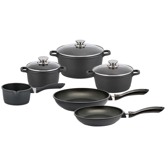 ELO Alucast 9 Pieces Aluminium Non Stick Cookware Set