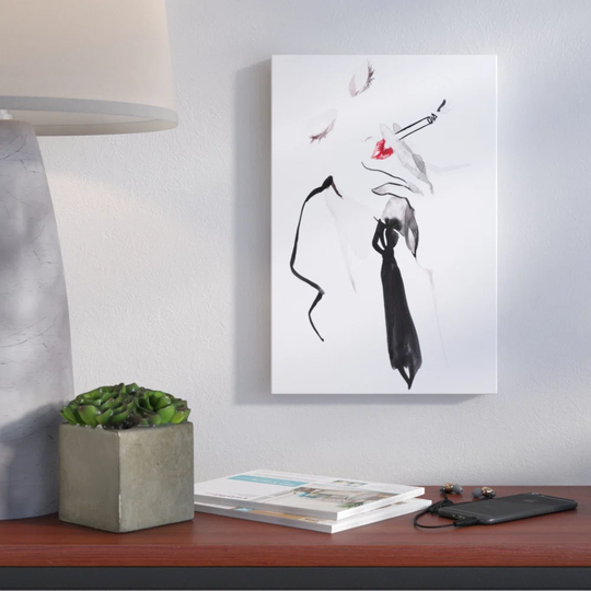 Cigarette Kiss I by Grill Bay - Wrapped Canvas Painting Print