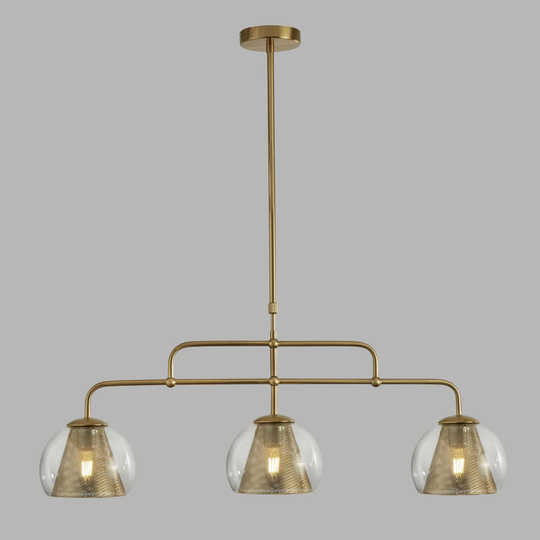 Anabel 3-Light Kitchen Island Linear Pendant