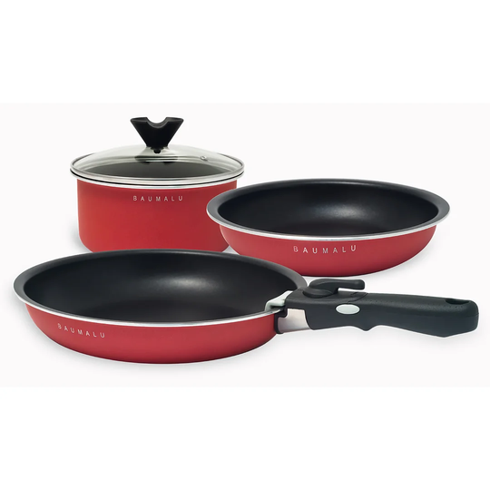 Baumalu 5 Piece Aluminum Non Stick Cookware Set