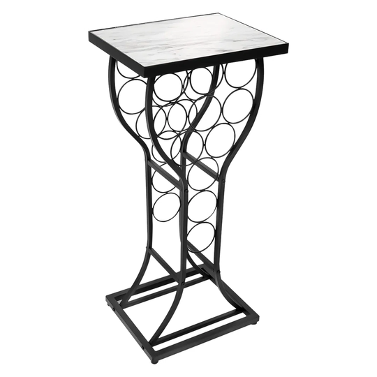11 Bottle Metal Wine Rack(black)