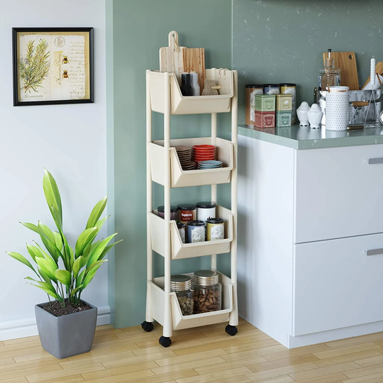 Ishee 118cm 4 Shelf Shelving Unit