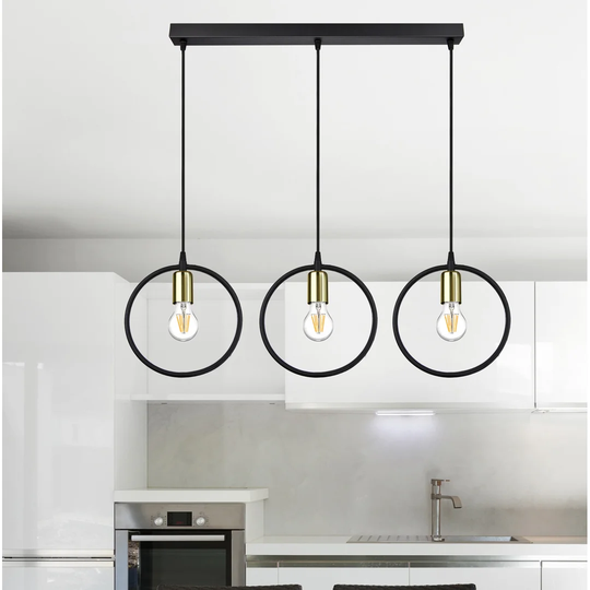 Leeven 3 - Light Kitchen Island Bulb Pendant