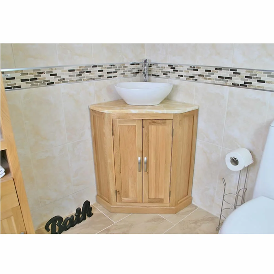 Delosreyes Solid Oak 550mm Free-Standing Vanity Unit