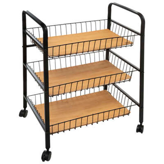 52 Cm Kitchen Cart with Locking Wheels