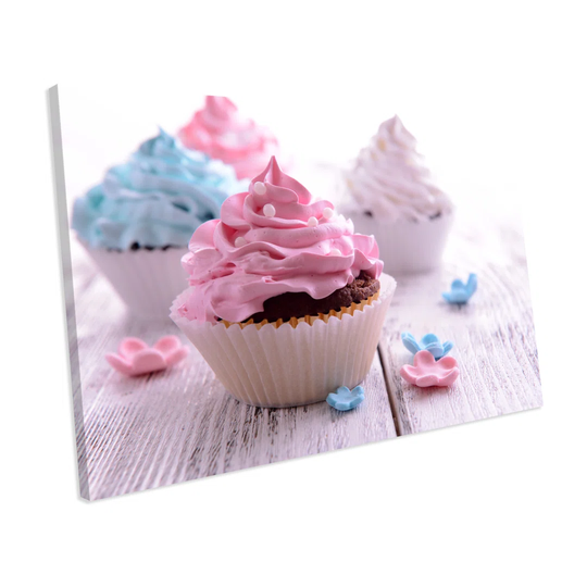 'Cupcakes Food Kitchen' Photograph on Canvas