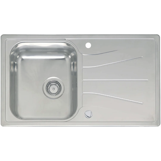 86cm x 50cm Single Bowl Kitchen Sink with Taps