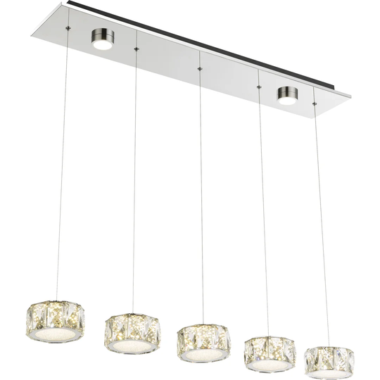 7-Light Kitchen Island LED Pendant