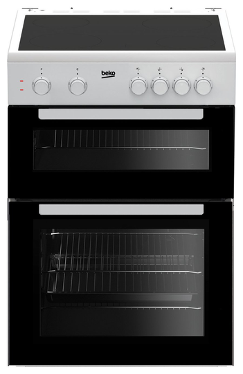 Beko KTC611W 60cm Single Electric Cooker - White