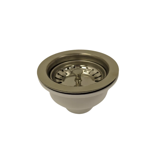 Basket Strainer Without Overflow - Chrome Finish