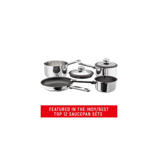 Stellar Stay Cool 4 Piece Draining Saucepan Set