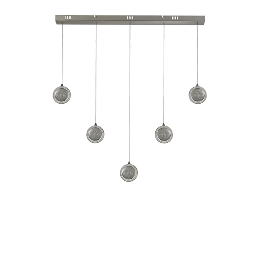Penkridge 5 - Light Kitchen Island Linear LED Pendant