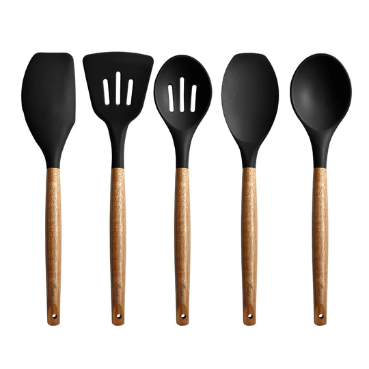 5 Piece Silicone Kitchen Utensil Set