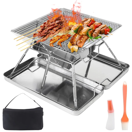 Dakota Fields 31cm Portable Charcoal BBQ