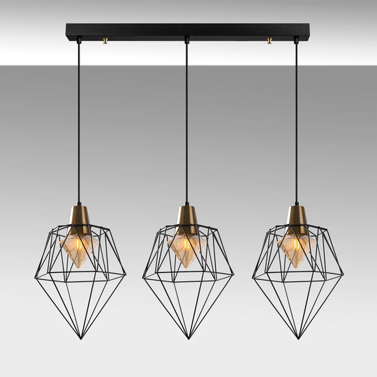 Manitook 3 - Light Kitchen Island Geometric Pendant