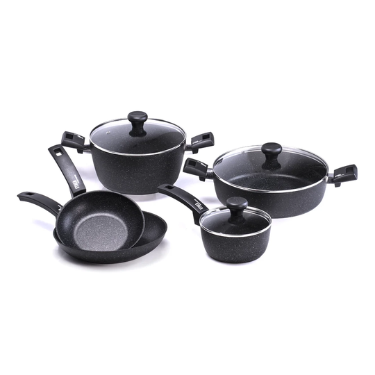 Etnea 8 Piece Aluminium Non Stick Cookware Set
