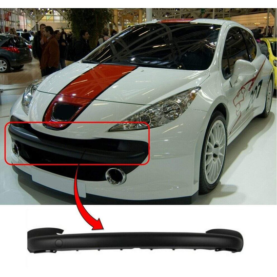 Peugeot 207 Hatchback 2006-2009 Front Bumper Moulding Grille Centre Mat Black