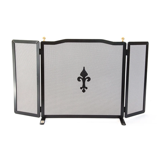 Bolin 3 Panel Iron Fireplace Screen